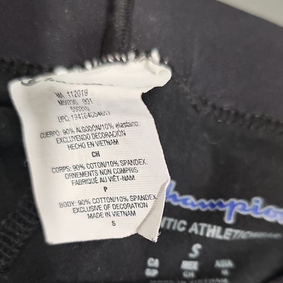 Yoga Champion Black Logo Leggings Size S - Picture 5 of 6